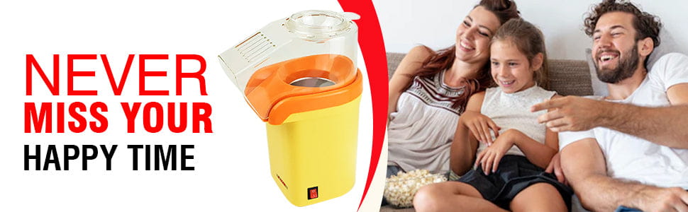 5core popcorn machine 16 cup hot air popper mini portable