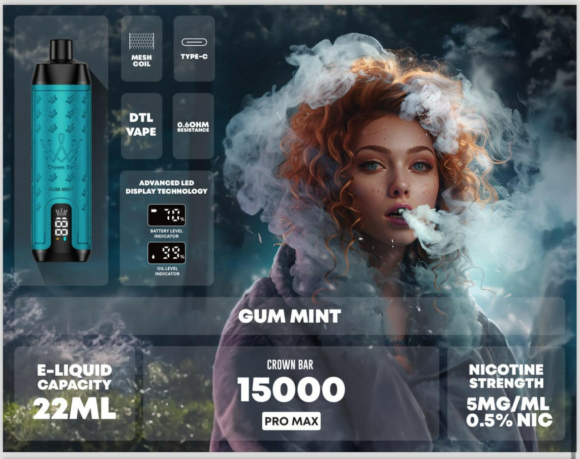 Al Fakher Crown Bar 15000 Pro Max Disposable Vape.