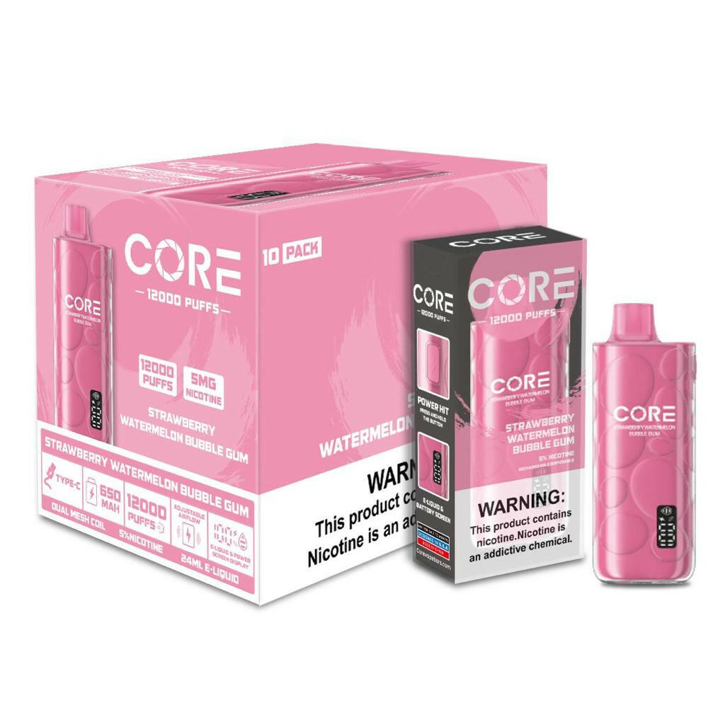 Core 12000 Puff 24ml Rechargeable Disposable vape.
