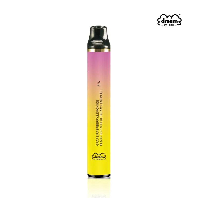 Disposable Dream Switch 2in1 Vape, 2600 Puffs Grape/Raspberry