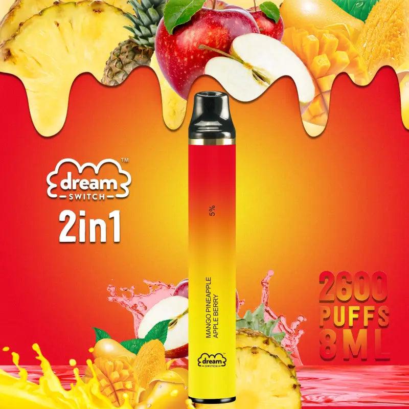 Disposable Dream Switch 2in1 8.0ml 2600 Puffs Vape Mango