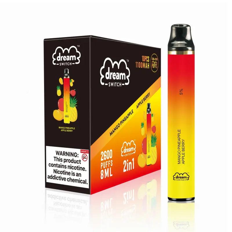 Disposable Dream Switch 2in1 8.0ml 2600 Puffs Vape Mango