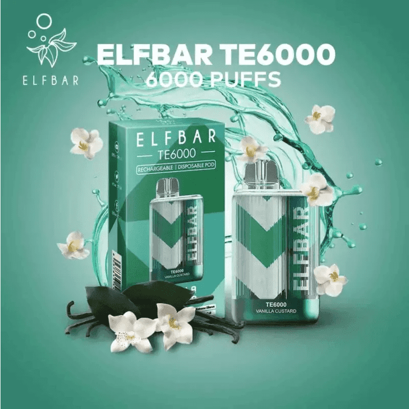 Elf Bar TE6000 Puffs - Vanilla Custard