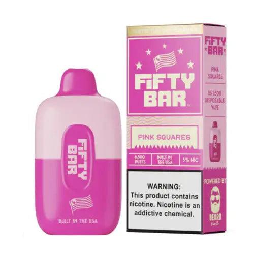 Fifty Bar 6500 Puffs Disposable Vape Device - 1PC - Pink