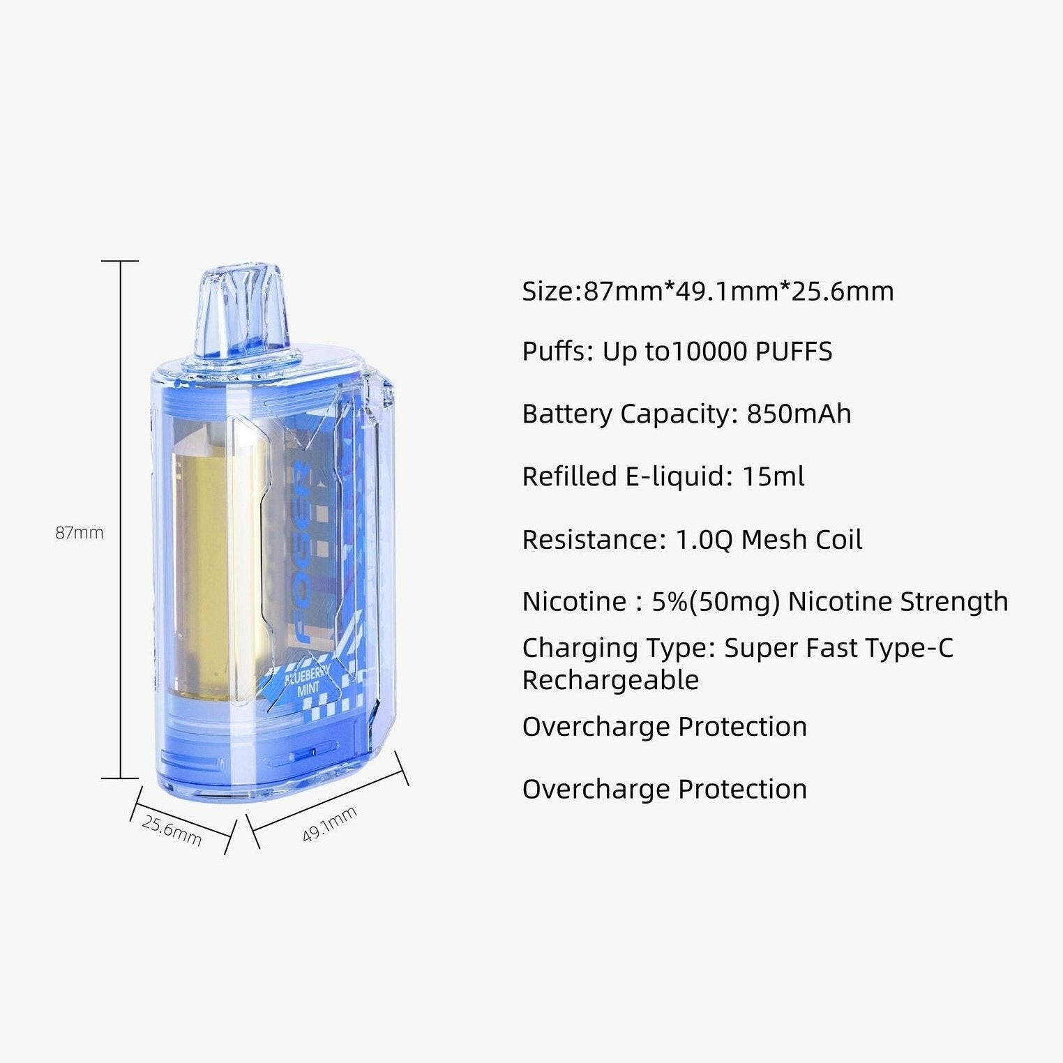 Foger CT10000 10,000 Puff Rechargeable Disposable $22.99.