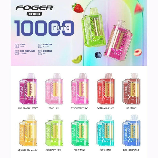 Foger CT10000 10,000 Puff Rechargeable Disposable $22.99.