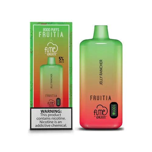 Fruitia x Fume 8000 Puffs Disposable Vape Device - Jelly