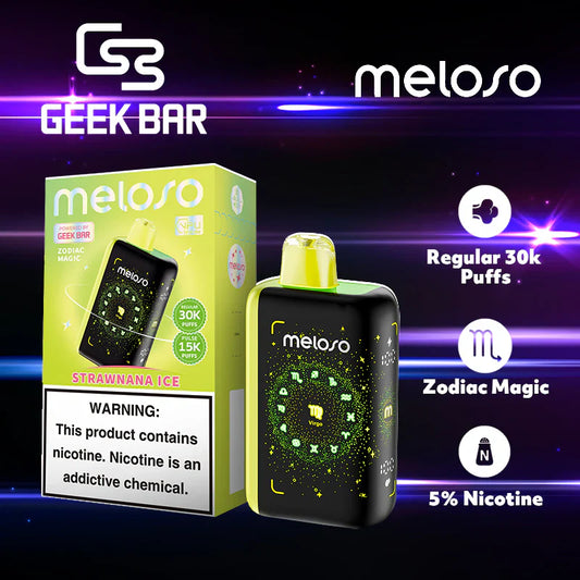 Geek Bar Meloso Bar 30K Disposable Vape 5% Nicotine.
