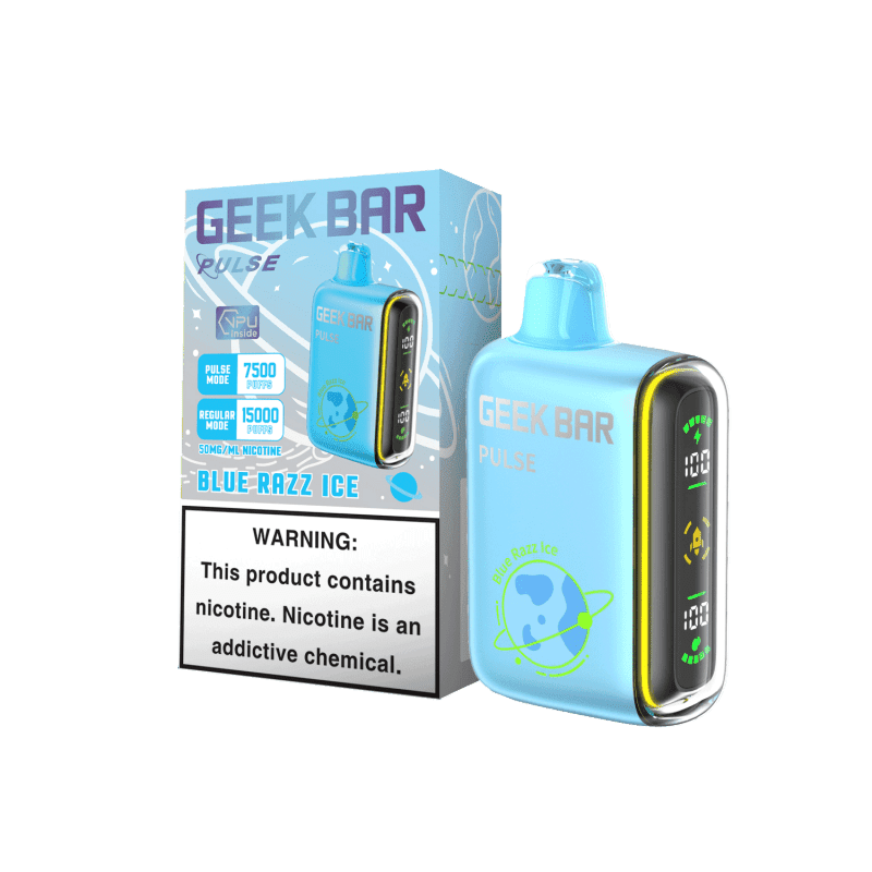 Geek Bar Pulse Disposable Vape 15000 Puffs - Blue Razz Ice