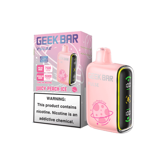 Geek Bar Pulse Disposable Vape 15000 Puffs - Juicy Peach Ice