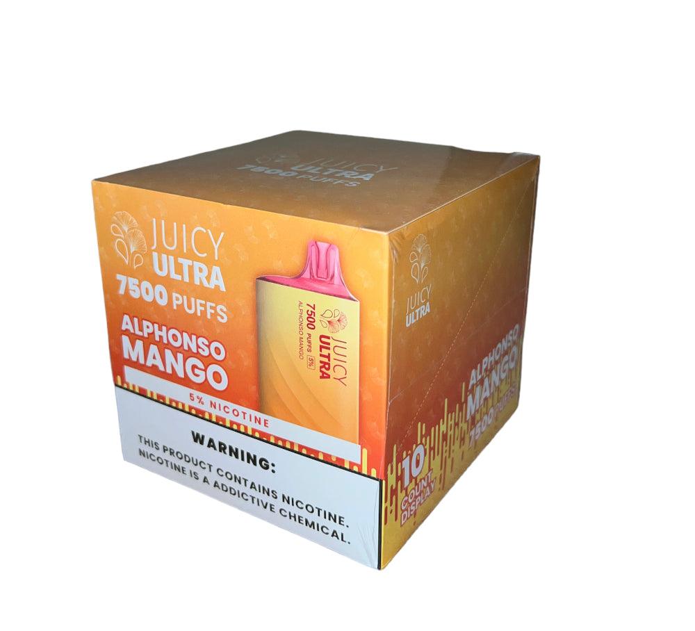 Juicy ultra 7500 puff 5% nic - alphonso mango - disposable