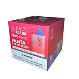 Juicy ultra 7500 puff 5% nic - fanta strawberry - disposable