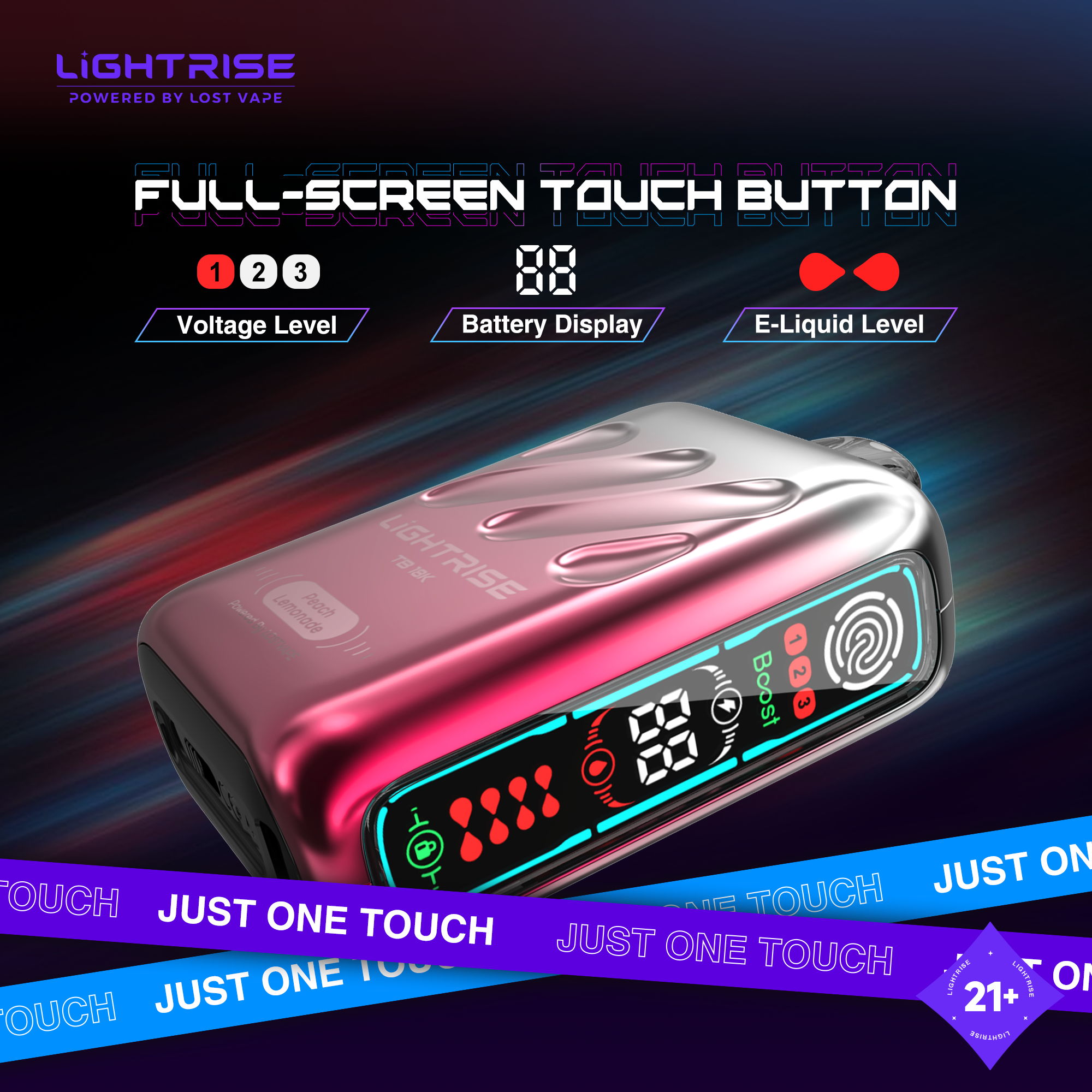LIGHTRISE TB 18000 Disposable Device.
