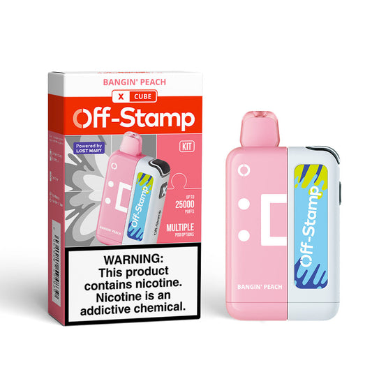 OFF-STAMP X-CUBE 25K DISPOSABLE KIT POWERED BY LOST MARY – 25000 PUFFS.