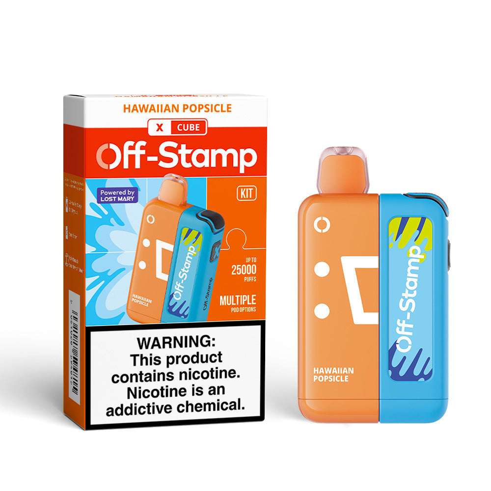 OFF-STAMP X-CUBE 25K DISPOSABLE KIT POWERED BY LOST MARY – 25000 PUFFS.