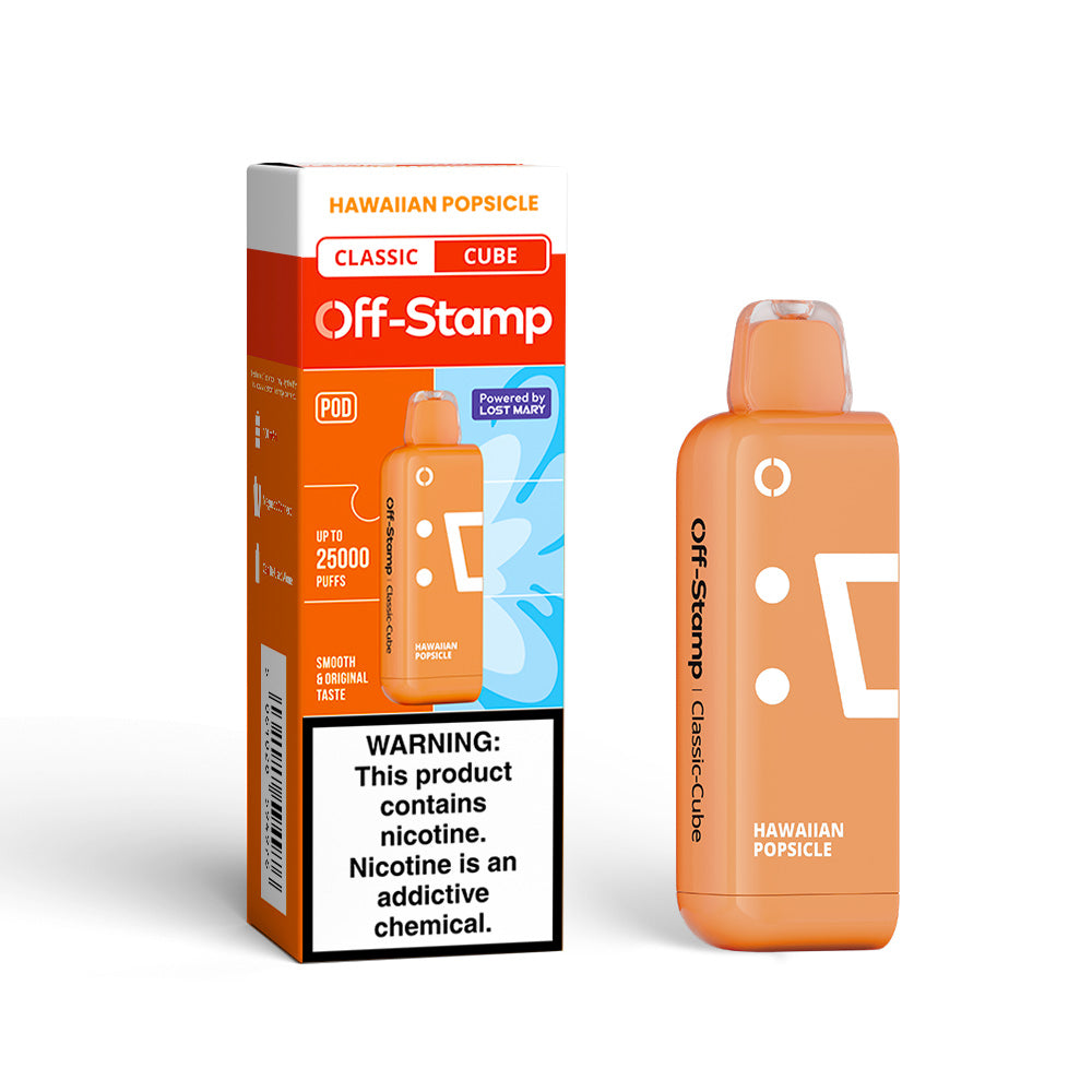 OFF-STAMP X-CUBE CLASSIC CUBE 25K DISPOSABLE POD POWERED BY LOST MARY – 25000 PUFFS.