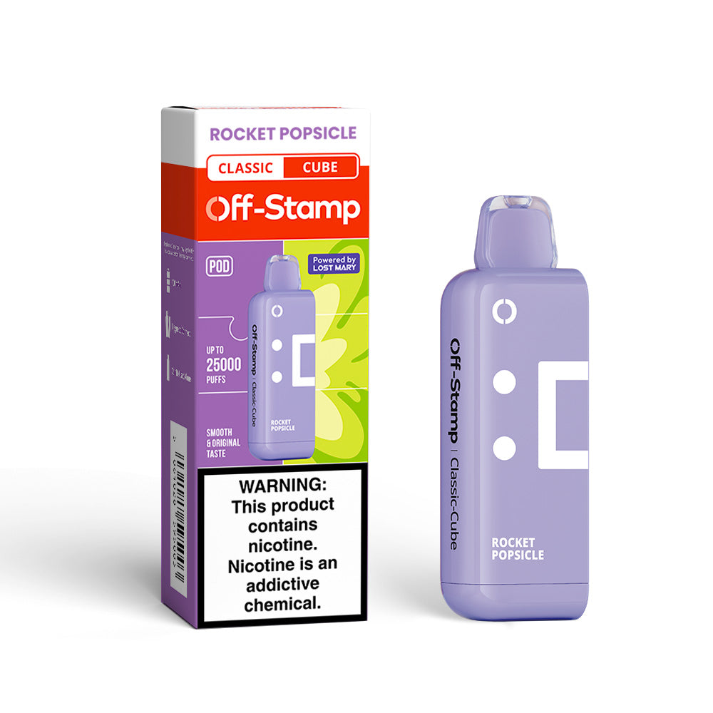 OFF-STAMP X-CUBE CLASSIC CUBE 25K DISPOSABLE POD POWERED BY LOST MARY – 25000 PUFFS.