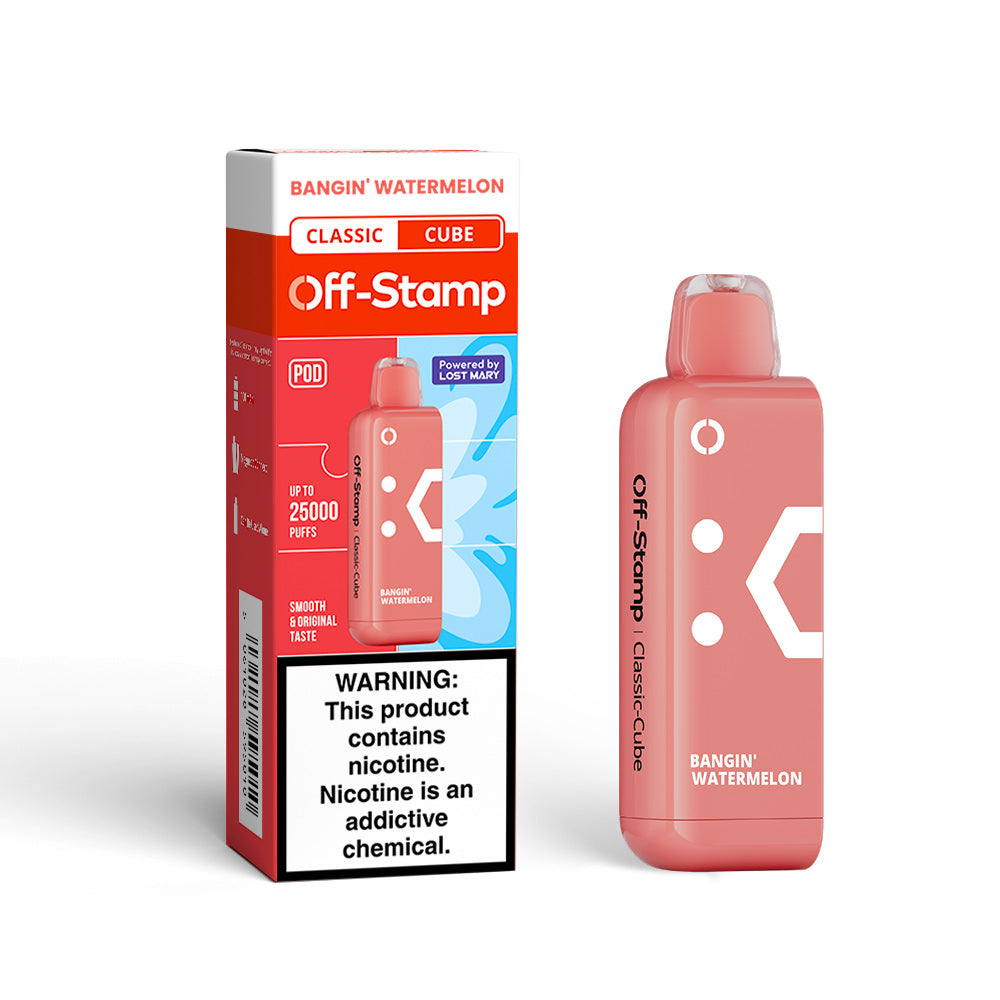 OFF-STAMP X-CUBE CLASSIC CUBE 25K DISPOSABLE POD POWERED BY LOST MARY – 25000 PUFFS.