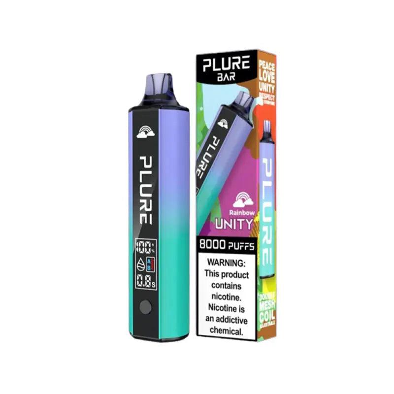 Plure Bar Disposable Vape - 8000 Puffs - Rainbow Unity