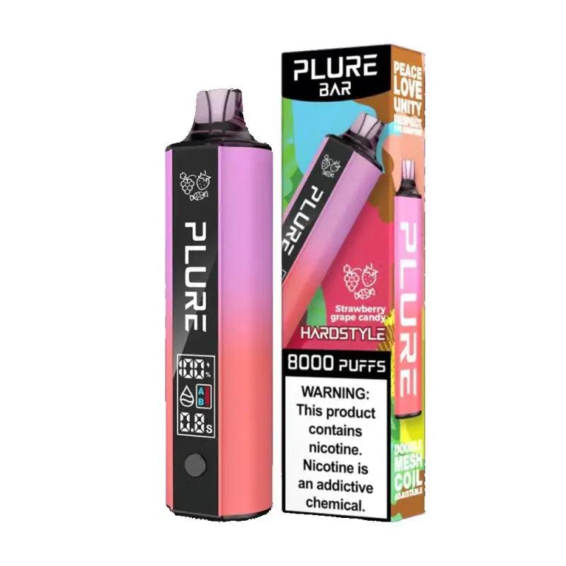 Plure Bar Disposable Vape - 8000 Puffs - Strawberry Grape