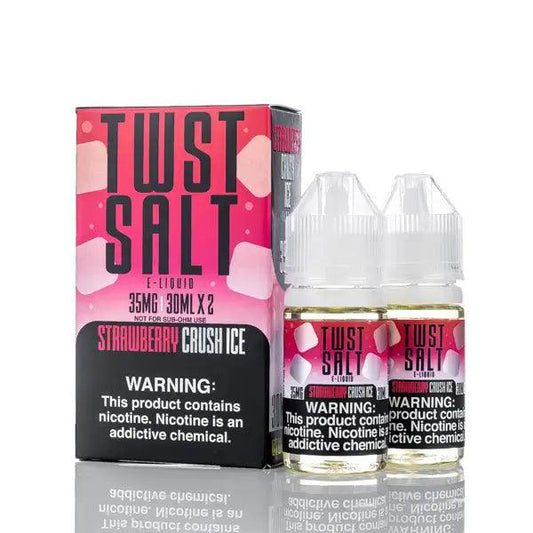 TWST Salt E Liquid - Ice Strawberry Crush - 60ml - Nicotine