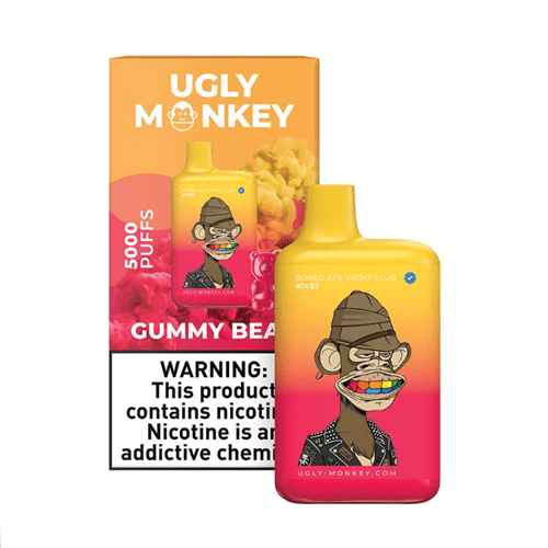 Ugly monkey 5000 puffs disposable vape device - gummy bears