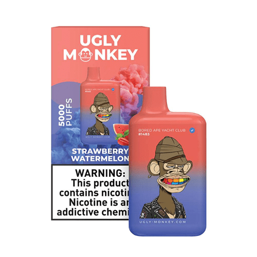 Ugly monkey 5000 puffs disposable vape device - strawberry