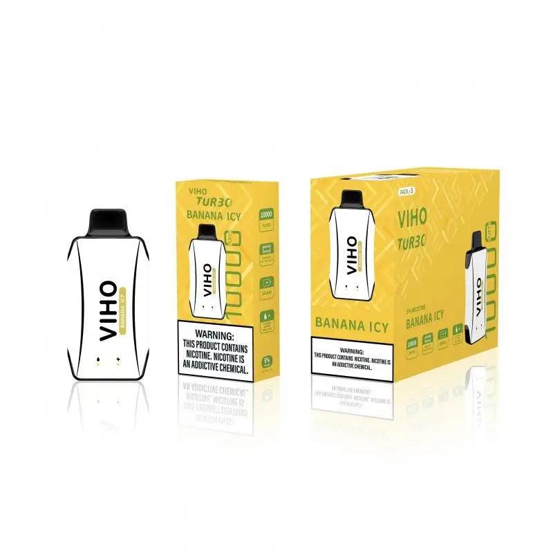 Viho Turbo 10000 Puff Disposable - Banana Icy - Disposable