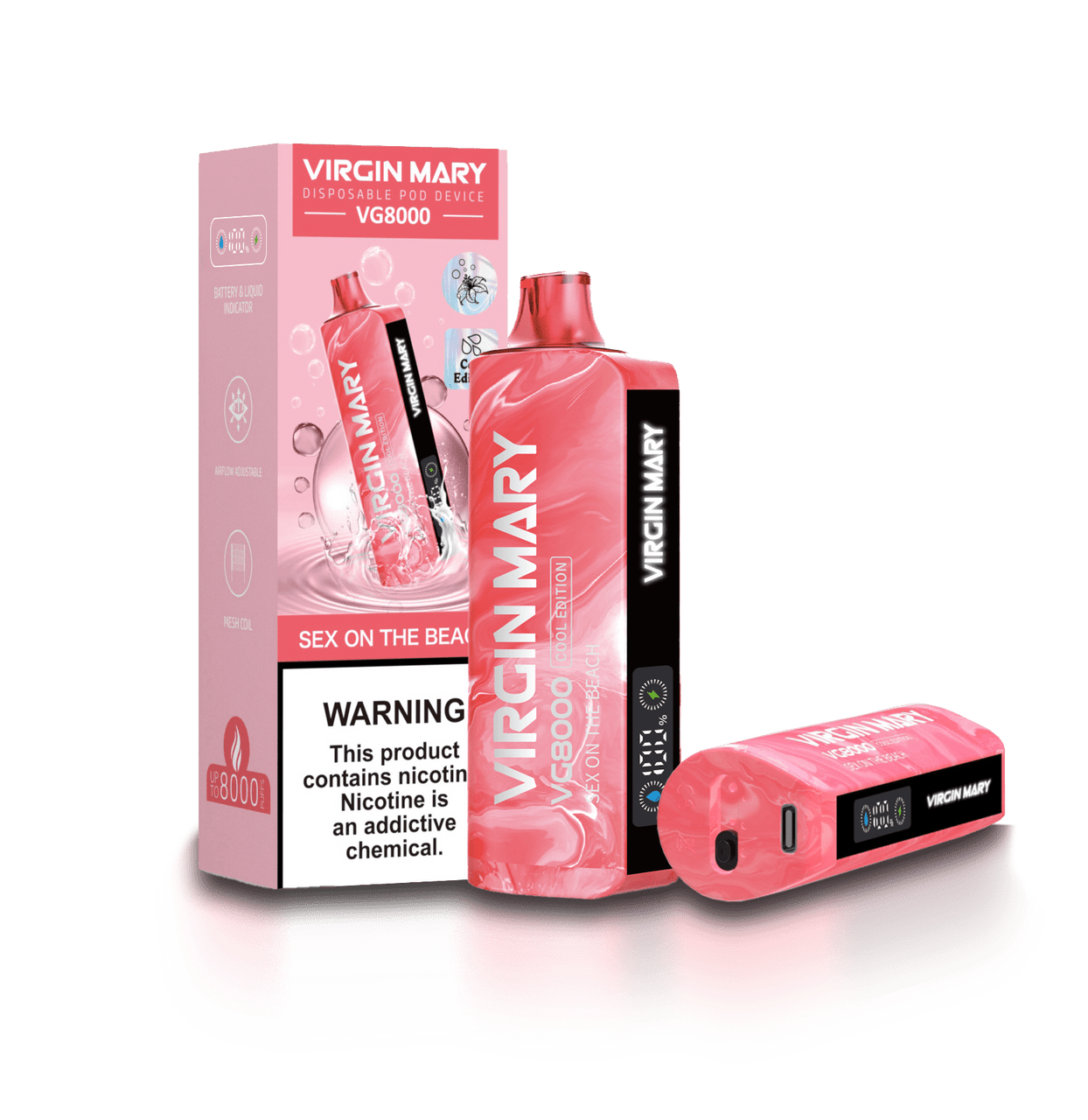Virgin Mary VG8000 Disposable Vape.