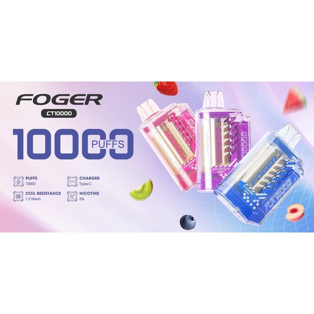 Foger CT10000 10,000 Puff Rechargeable Disposable $22.99