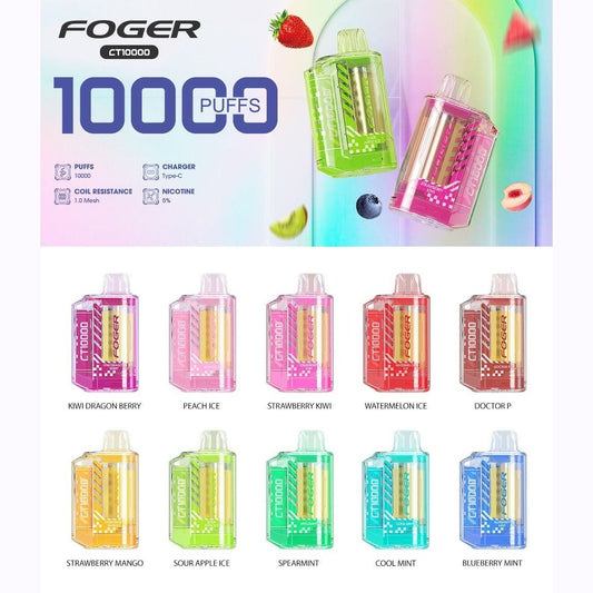 Foger CT10000 10,000 Puff Rechargeable Disposable $22.99